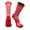 Scarlet/White, variant on TCK Sports Heathered Crew Socks (Scarlet/White, Large)