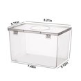 thumbnail image 3 of Vrorvz Airtight Bread Storage Container for Kitchen Bread Bin Plastic Reusable Loaf Cake Dispenser Fresh Bread Organizer Suit for Bread Beans Cereal, 3 of 8