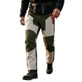 thumbnail image 2 of USNSM Men's Snow Ski Hiking Pants Waterproof Winter Fleece Lined Pants Elastic Waistband Outdoor Climb Pocket Pants Beige XL, 2 of 9