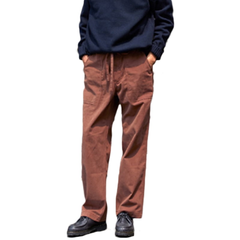 Incerun - Men's Elastic Waist Casual Loose Cotton Trousers Long Slacks - Walmart.com - Walmart.com