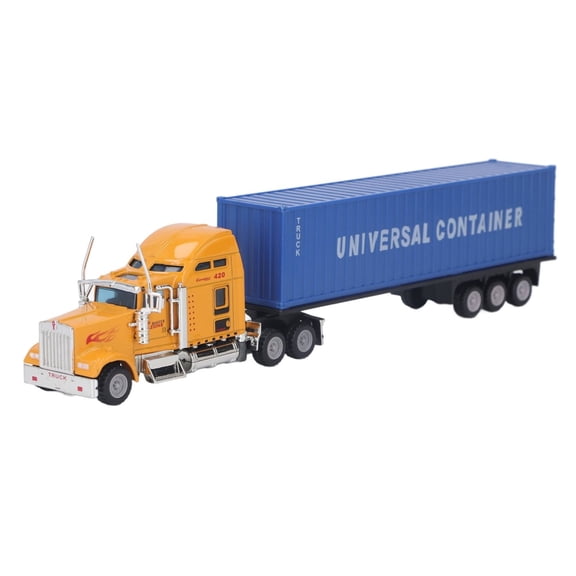 XIANXIAN 1/65 Truck Model, Detachable Cargo Container, Children's Toy, Alloy Semi Truck, Trailer Toys for Boys