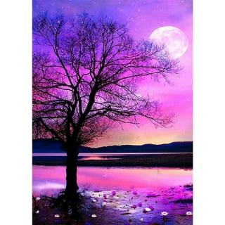 Kayannuo Bedroom Decor Christmas Clearance 5D Diamond Painting , Bright  Moon Full Drill Embroidery Picture Supplies Arts Living Room Decor 