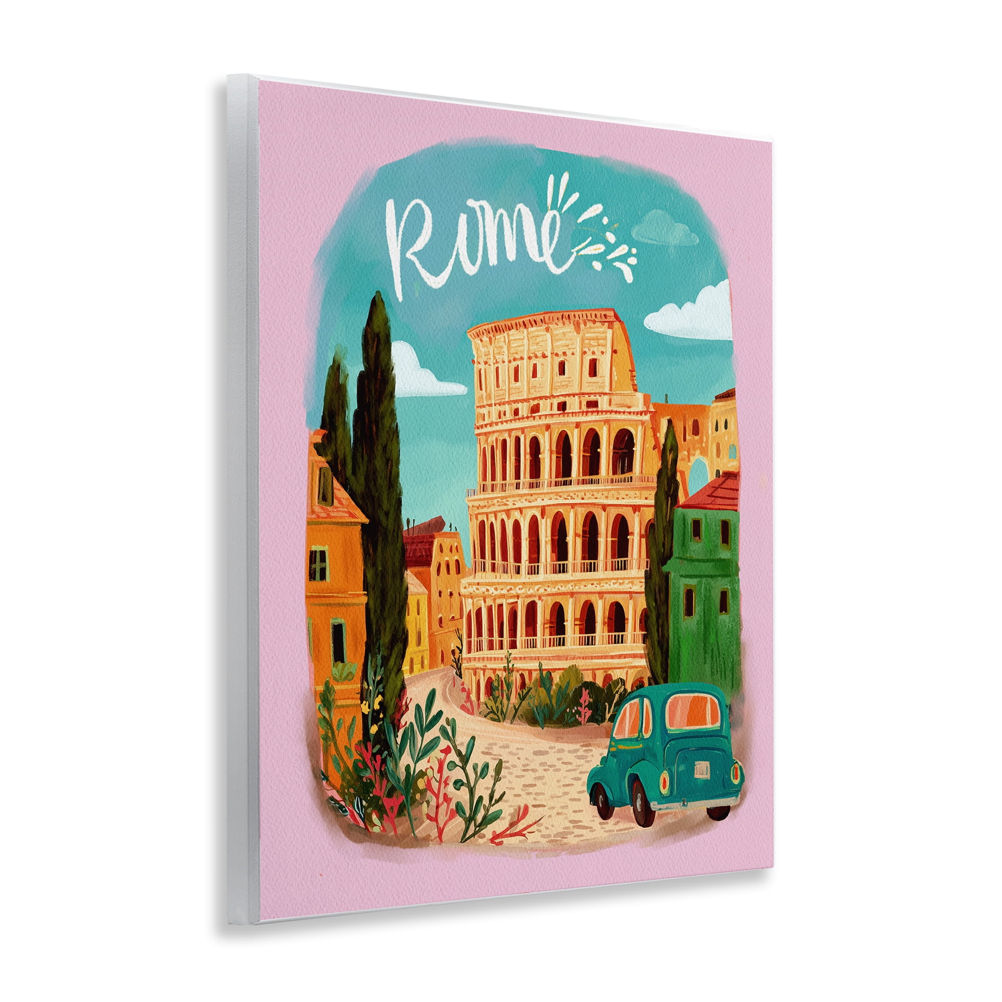 Rome Travel Spot Architecture Wall Plaque Art, design by Yen