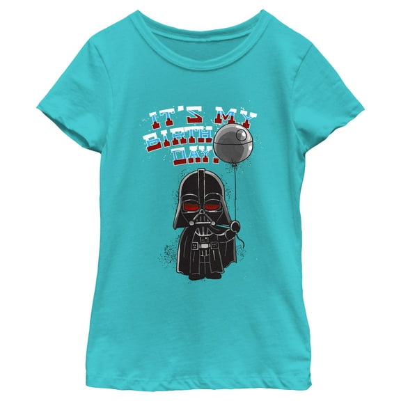 Girl's Star Wars Darth Vader It's My Birthday  Graphic T-Shirt