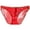 Red, variant on Men's Underwear Ultrathin Mesh Triangle Transparent Panties Breathable, L, White