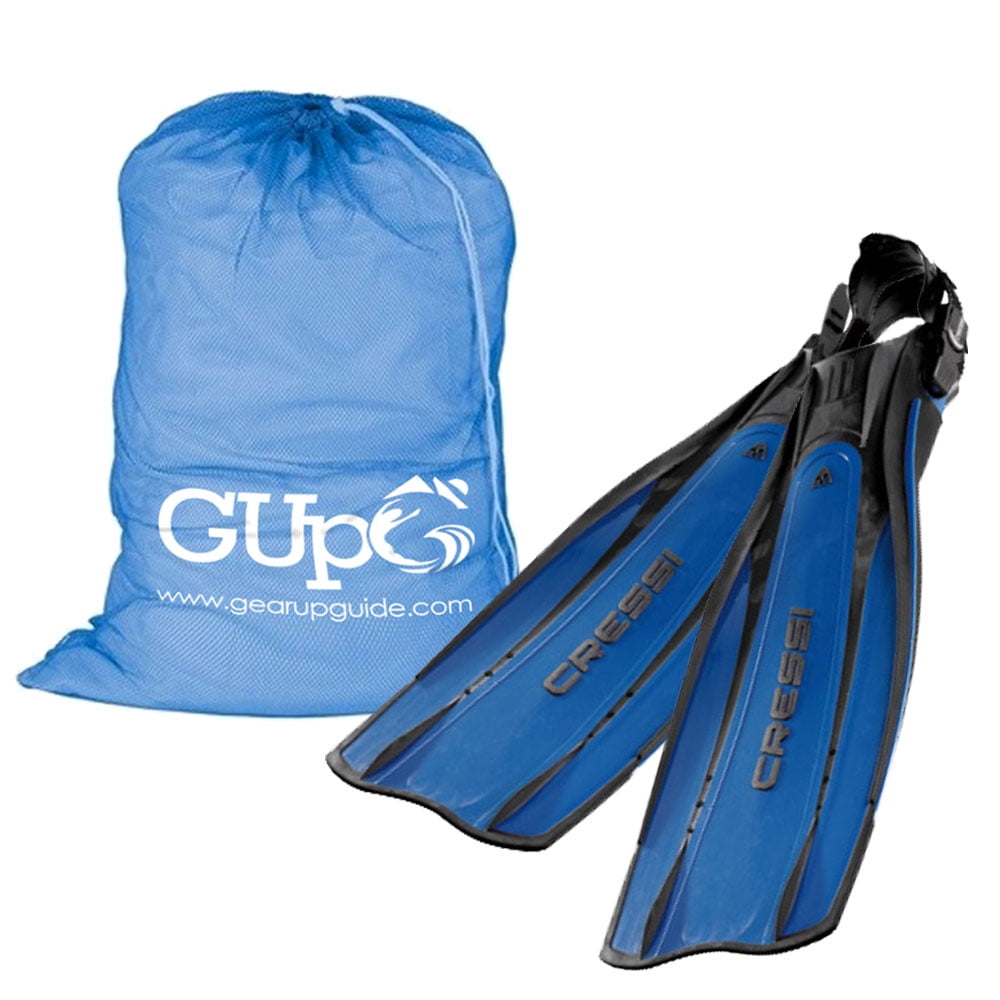 Cressi Pro Light Scuba Diving Fins w/ GupG Mesh Bag