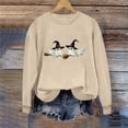 thumbnail image 2 of Wiyuqeen Halloween Ghost Sweatshirts for Women Round Neck Long Sleeve Casaul Loose Pullover Lightweight Gnome Graphic Sweat Shirts, 2 of 6