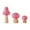 Pink, variant on Godderr Small Mushroom Decoration Solid Wood Creative Home Decoration Multi-colored Mushroom Decoration