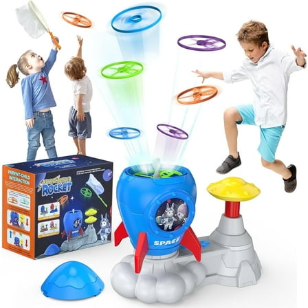 Outdoor Toys for Kids Ages 4-8, Rocket Launcher Toy Games,Outside Yard Activities Toddler Toy 3 4 5 6 7 8 Family Backyard Games, Christmas Birthday Gift for Boys Girls