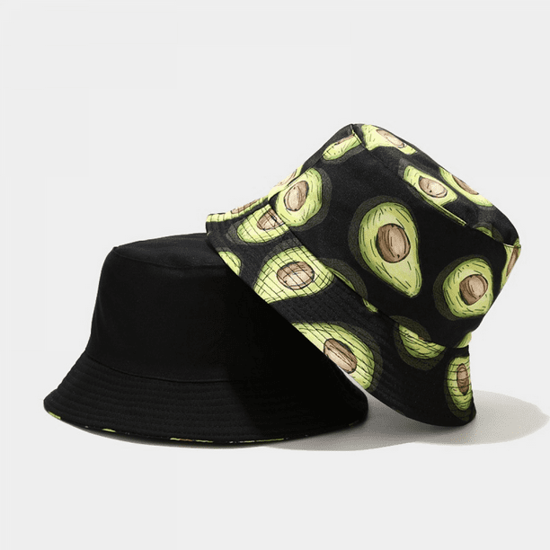 Wekity Cute Bucket Hat Beach Fisherman Hats for Women, Reversible  Double-Side-Wear Unisex (HATH003) P091 