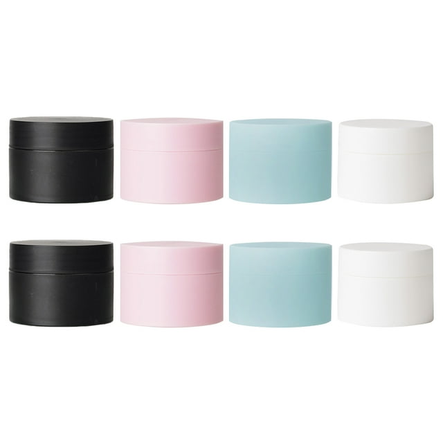 8Pcs 30g Small Plastic Bottles Jars Leak-Proof Cosmetics Cream Box Container