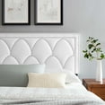 thumbnail image 2 of Headboard, Nailhead, King California Size, White, Velvet, Modern Contemporary, Bedroom Master Guest Suite Room, 2 of 10