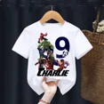 thumbnail image 3 of Camisetas de cumpleaños para niños de 2, 3, 4, 5, 6, 7, 8 y 9 años, ropa para niños con nombre personalizado de Marvel Avengers, camiseta para fiesta de cumpleaños de superhéroes para bebés, 3 of 5