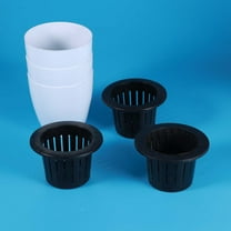PAMINGONO 3Pcs White Mini Self Watering Pots for Indoor Plants 11x11x10cm