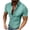 Mint Green, variant on Grid Shirt for Men Short Sleeve Loose Button Lapel Summer Casual Front Open Shirt Black
