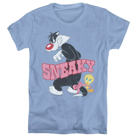 Looney Tunes Sneaky S/S Women's T-Shirt Carolina Blue