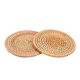 thumbnail image 3 of Juego de 6 uds. De posavasos de ratán de otoño, posavasos aislantes para el hogar tejidos a mano, tapetes para tetera, 10cm, 3 of 5
