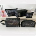 thumbnail image 4 of 5 Pieces Mesh Heart Makeup Bags Sets, Zipper Mesh Cosmetic Bag Toiletry Bag, Portable Travel Makeup Bags for Women, Organizer Bags for Home Office Travel (Blk), 4 of 5