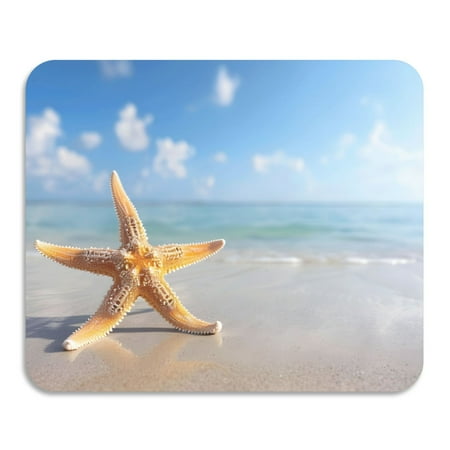 

ALAZA Dish Drying Mat for Kitchen Sea Star on Summer Beach Counter Absorbent Draining Pad 15.7 x11.8