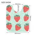 thumbnail image 5 of Yayeee Bath Rug for Bathroom Floor Non Slip Rectangle Fluffy Soft Absorbent Mat, 16"x24", Red Strawberry, 5 of 7