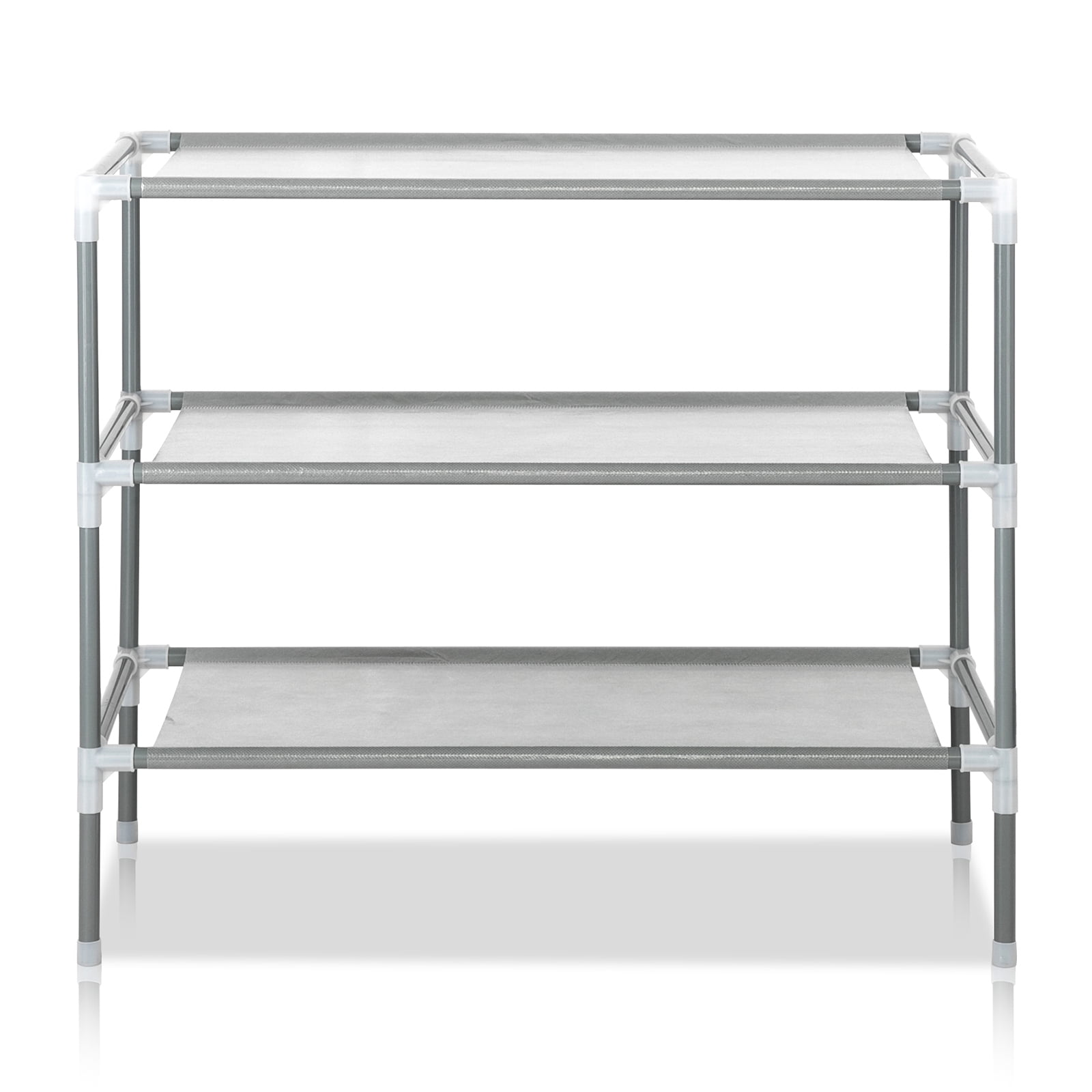 3-Tier Non-woven Fabric Shoe Rack Compact, Easy Assembly Durable