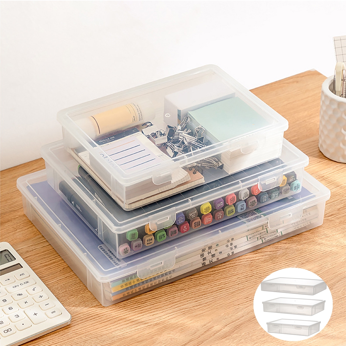 Dream Lifestyle Documents Storage Case, A4/A5 File Portable Project Case, Paper Organizer