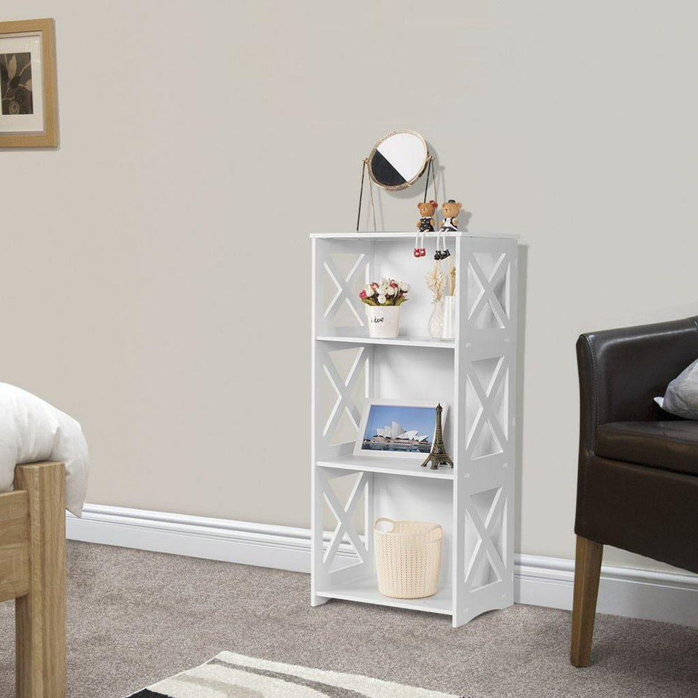 UBesGoo 3 Tier Bookcase Shelf Shelving Storage Standing