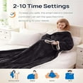 thumbnail image 3 of HIBIBUD 2026 New Heated Blanket,8 Heat Settings & 2-10 Hour Timer,Heated Snuggie 50"× 70" Wearable Heated Blanket with Foot Pocket for Couch,Bed,Office, 3 of 7