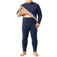thumbnail image 2 of VEKDONE Plus Size Thermal Underwear for Men Long Johns Set Fleece Lined Heat Retention Underwear Base Layer Top And Bottom Set for Cold Weather, 2 of 5