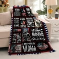 thumbnail image 4 of Veteran Gifts, Veteran Gifts for Men, Veteran Fathers Gifts, Vietnam Veteran Gifts Blanket, Navy/Army/Air Force Veteran Gifts, Gifts for Veterans, Hard Head Veterans Blanket 60"x50", 4 of 5