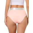 thumbnail image 3 of Bragas Allegra K para mujeres (Disponibles en tallas grandes), control de abdomen alto, rosa claro M, 3 of 4