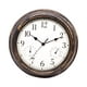 WJSXC Outdoor Garden Rétro Horloge Étanche Mesure de Température Hygromètre 12 Pouces – image 2 sur 3
