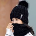 thumbnail image 3 of Qarigey Gorro De Invierno Para Mujer Gorros De Aplicación Amplia De Varios Colores Cálidos Y Elegantes Para Mujer Gorro De Punto Sombreros rojo, 3 of 6