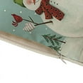 thumbnail image 4 of Christmas Pillow Covers 18x18 Inch Snowman Deer Green and red Throw Pillow Covers Farmhouse Xmas Winter Pillowcase Home Decor Living Room House Decorative Cushion Case for Sofa Couch, 4 of 5