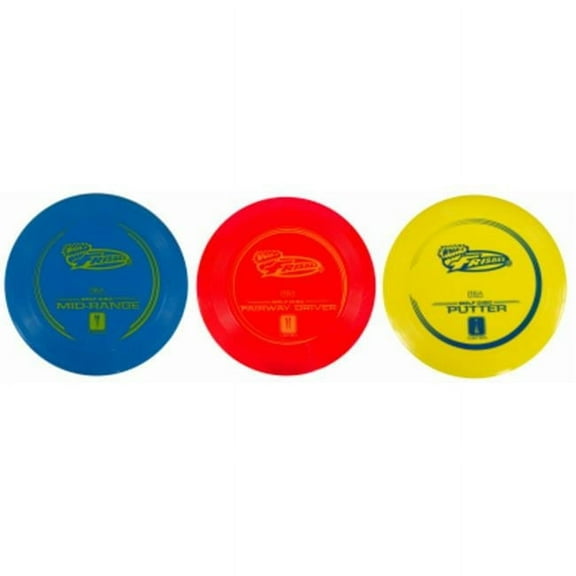 Intersport & DBA Wham-O  Golf Frisbee Disc, Pack of 3