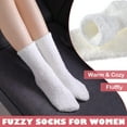thumbnail image 4 of FANGQIULI Womens Fuzzy Socks Cozy Fluffy Winter Warm Slipper Socks Microfiber Soft Home Sleeping Socks, 4 of 6