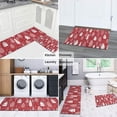 thumbnail image 5 of Red Christmas Village Pattern Kitchen Rugs Sets Of 2,Anti Fatigue Kitchen Mat Rugs Non Slip Washable,Decorative Kitchen Floor Mats for Kitchen,Sink,Laundry,17"x30"+17"x47", 5 of 7