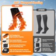 thumbnail image 3 of Calcetines calefactables recargables con control por APP JUOIFIP, hasta 10 horas, para invierno, 3 of 8