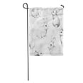 thumbnail image 1 of NUDECOR Gray Drawing Rabbits Collage Cute Fuzzy Pattern Pencil Sketch Circles Garden Flag Decorative Flag House Banner 12x18 inch, 1 of 2