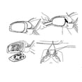 thumbnail image 1 of For Opel Astra 2004-2008 Left Driver Side Outside feather winter braided cap Heated Rear View Mirror Heating Rearview Mirror Glass Baohd, 1 of 5