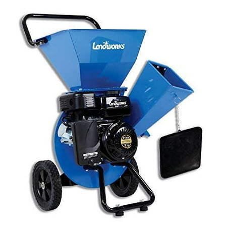 Landworks Wood Chipper Shredder Super Heavy Duty 7HP 212CC Gas Powered; Chipping Max. of 3 INCH Capacity, 3 in 1 Multi-Function Chipper, CARB