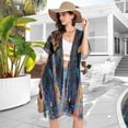 thumbnail image 5 of BZSMCE Women Creatively Colorful Giraffe Print Beach Cover-ups Size:S-2XL, 5 of 7