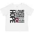 thumbnail image 3 of Inktastic Multiple Myeloma Hope Love Strength Boys or Girls Toddler T-Shirt, 3 of 5