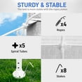 thumbnail image 3 of UBesGoo Party Wedding Tent Outdoor Camping Gazebo Canopy with 4 Sidewalls Canopy 10' X 10', 3 of 10