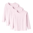 thumbnail image 5 of Splozh 3 Pack Girls Long Sleeve Tees 1-14 Years Girls' Soft T-Shirts Kids Basic Crewneck T-Shirts Top for Teen Youth Girls,H,13-14 Years, 5 of 5