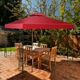 thumbnail image 3 of Costway Toit de Gazebo 9,8 Pi x 9,8 Pi, Auvent de Terrasse de Rechange à 2 Niveaux, 3 Couleurs, 3 of 9
