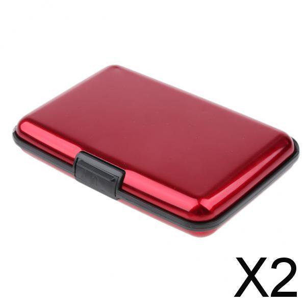 Estuche de Almacenamiento de Tarjeta de Crédito Fernando 2 Piezas Metal Aluminio