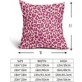 thumbnail image 5 of Hot Pink Leopard Print Pillow Covers 20x20 Set of 2 Cheetah Animal Pattern Chinoiserie Decorative Outdoor Pillowcases Rustic Farmhouse Zipper Throw Cushion Case Decor for Home Couch Sofa Bed, 5 of 6