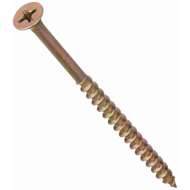 The Hillman Group 47675 Tornillo para Madera Multiusos de 8 Pulgadas x 3 Pulgadas con Cabeza Phillips, 1 Libra, Amarillo