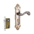 thumbnail image 4 of DimyFew European Style Door Handle Vintage Door Lock Easy Installation Sturdy for Home and Guard Retro for Interior Room for Kitchen Style L, 4 of 8
